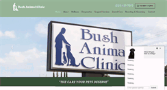 Desktop Screenshot of bushanimalclinic.com