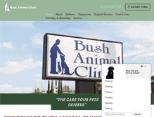 Tablet Screenshot of bushanimalclinic.com
